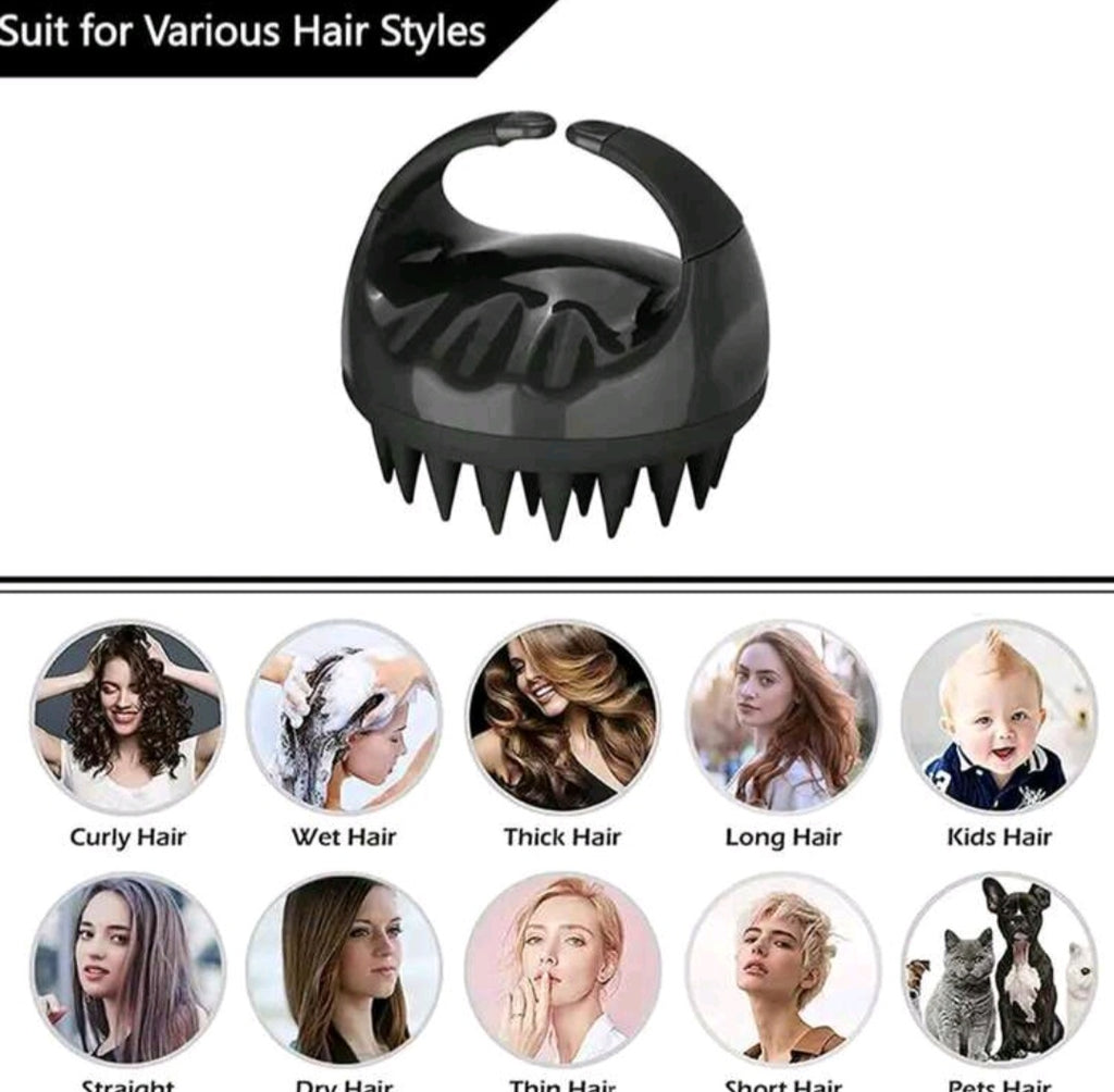 Scalp Massager Shampoo brush with Soft Silicone Bristles