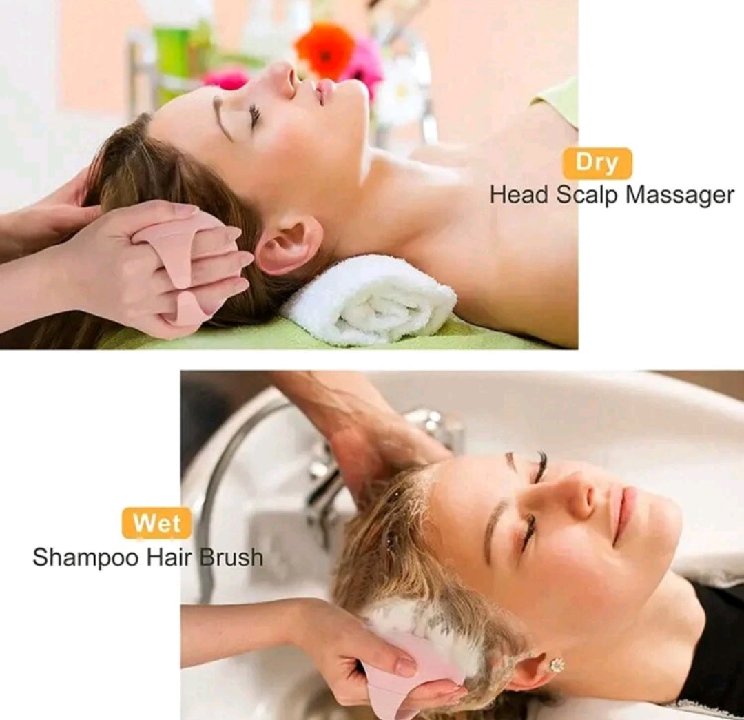 Scalp Massager Shampoo brush with Soft Silicone Bristles