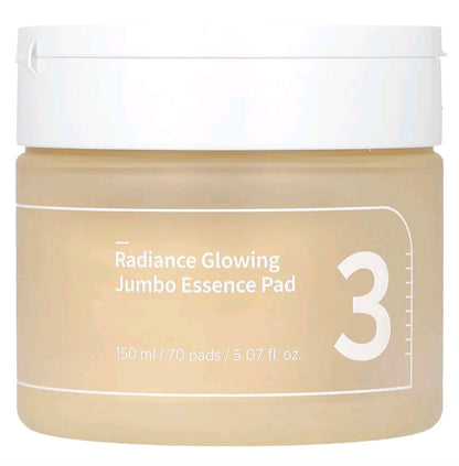 Numbuzin No 3 Radiance Glowing Jumbo Essence Pad, 70 pads, 5.07 fl oz (150 ml