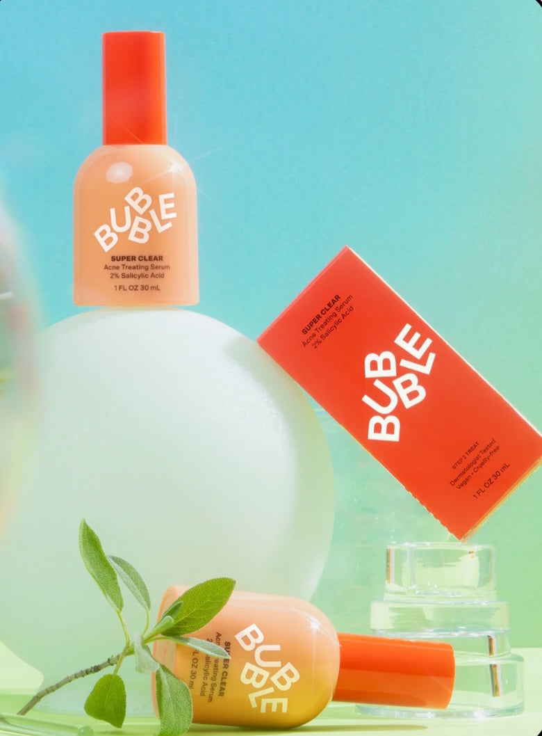 Bubble skincare Super Clear
ACNE TREATING SERUM
2% SALICYLIC ACID