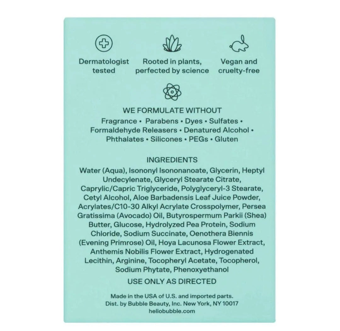 Bubble skincare Slam Dunk
HYDRATING MOISTURIZER