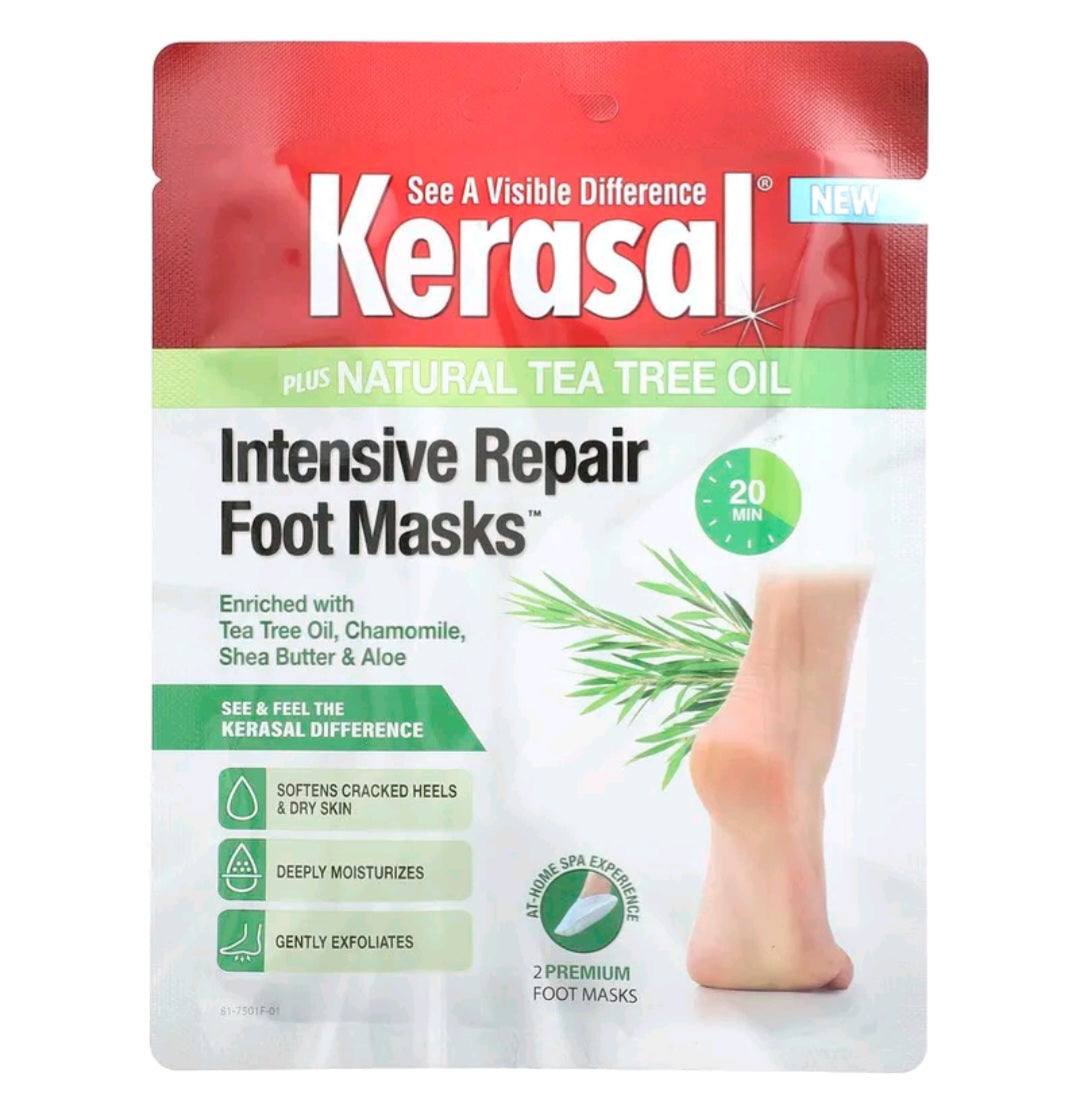 Kerasal Intensive Repair Foot Masks, 2 Foot Masks