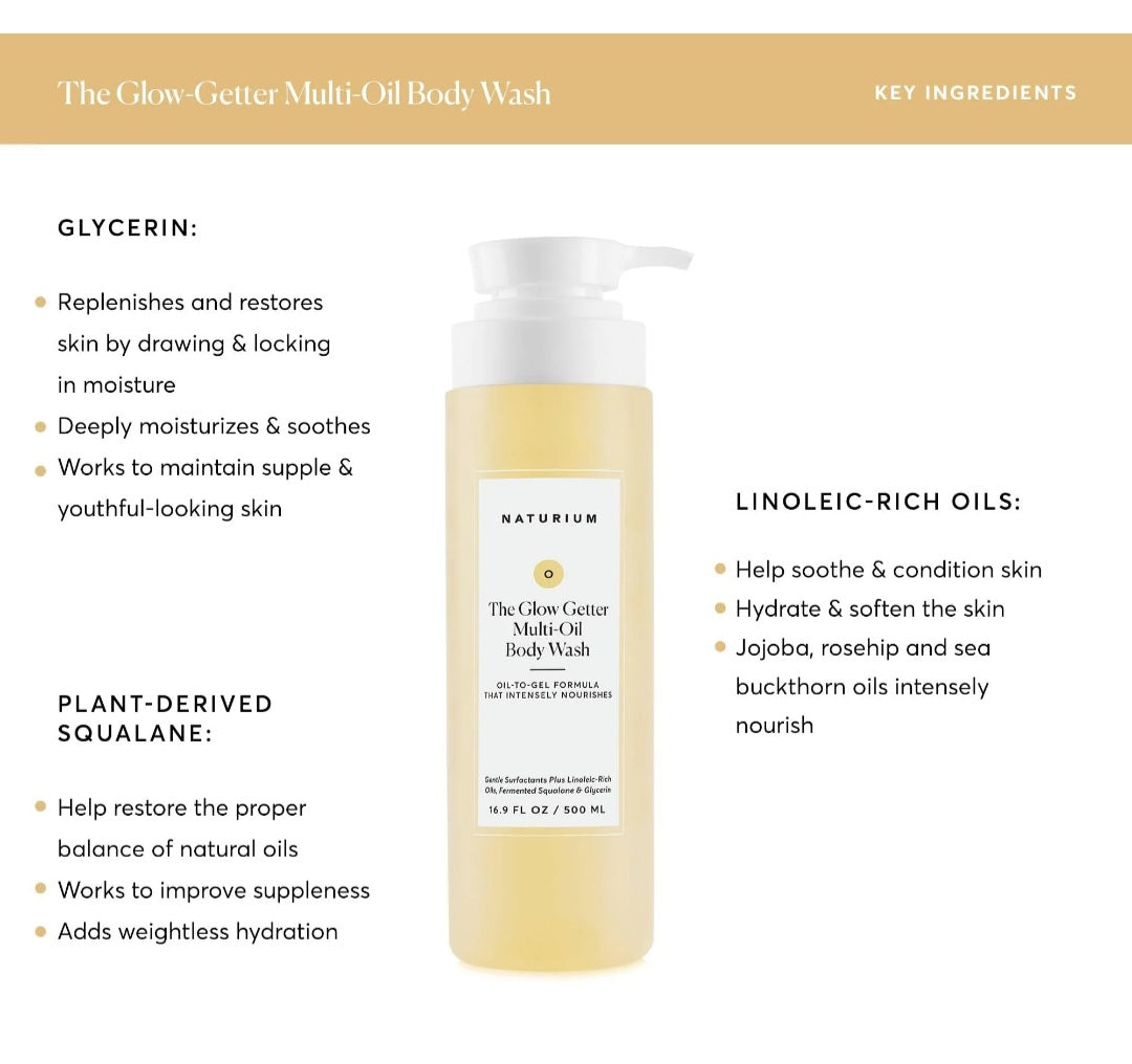 NATURIUM
The Glow Getter Multi-Oil Hydrating Body Wash