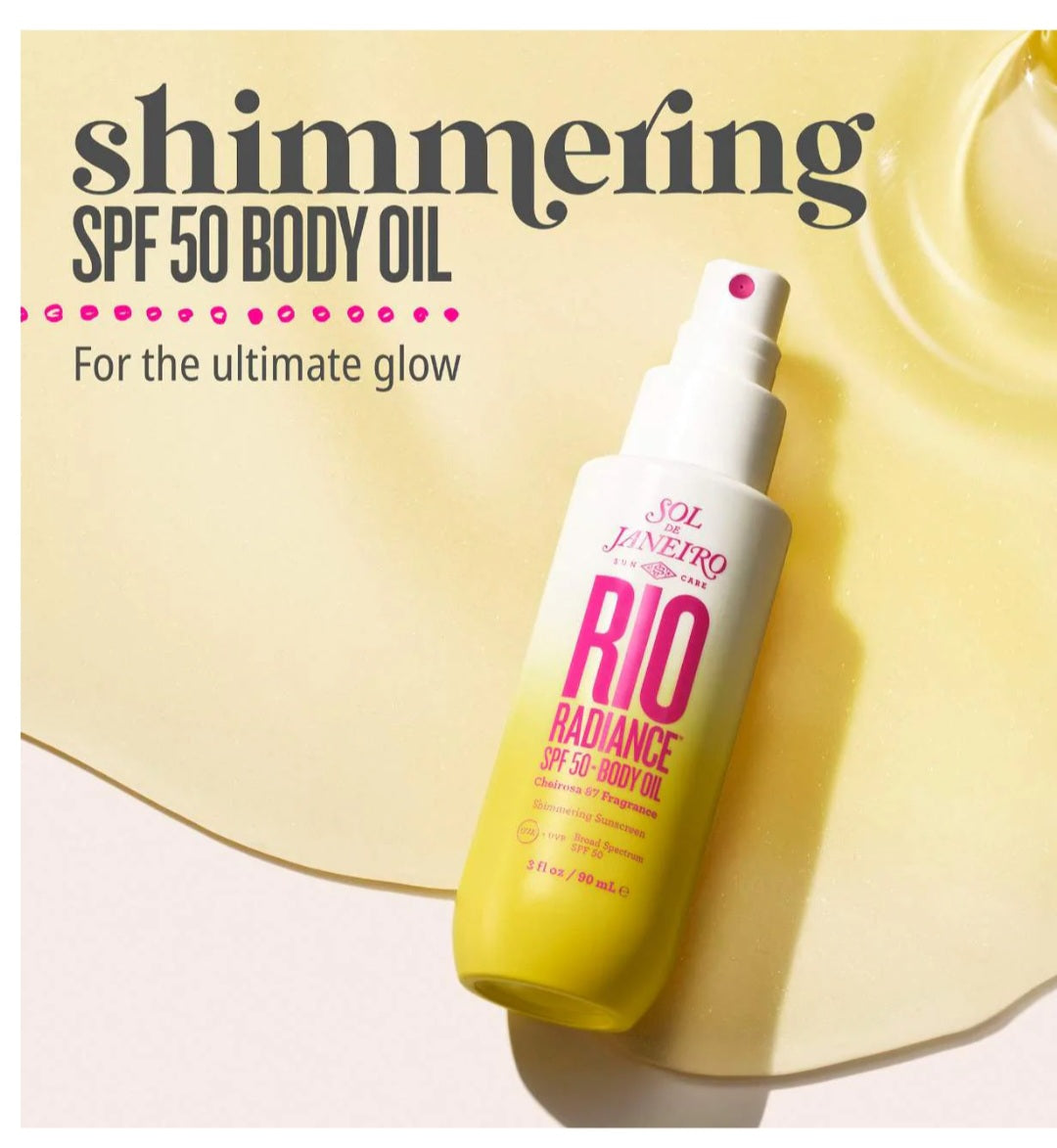 Sol de Janeiro
Rio Radiance™ SPF 50 Shimmering Body Oil Sunscreen
