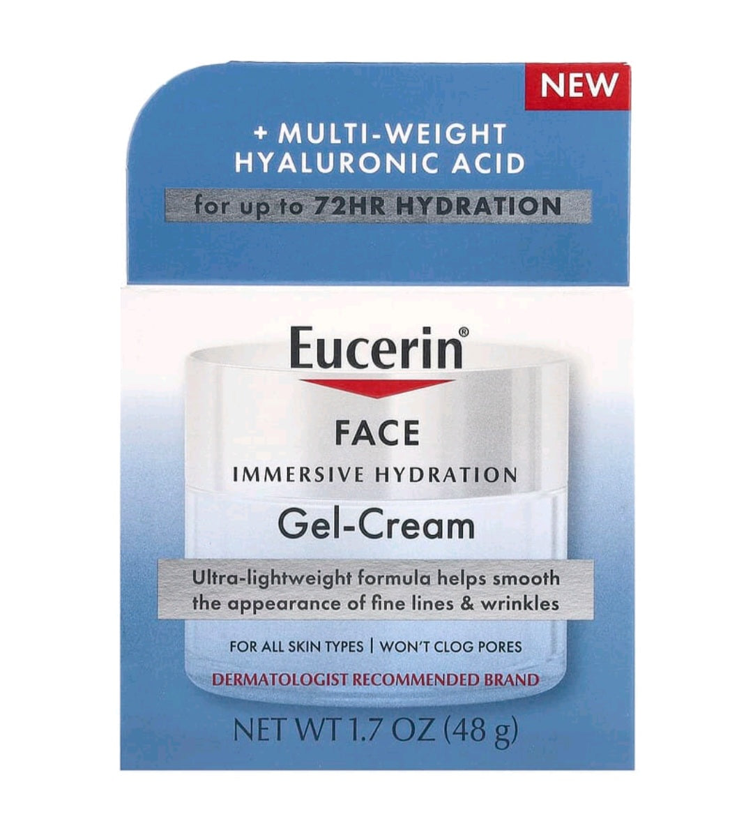 Eucerin Face, Immersive Hydration Gel-Cream, 1.7 oz (48 g)