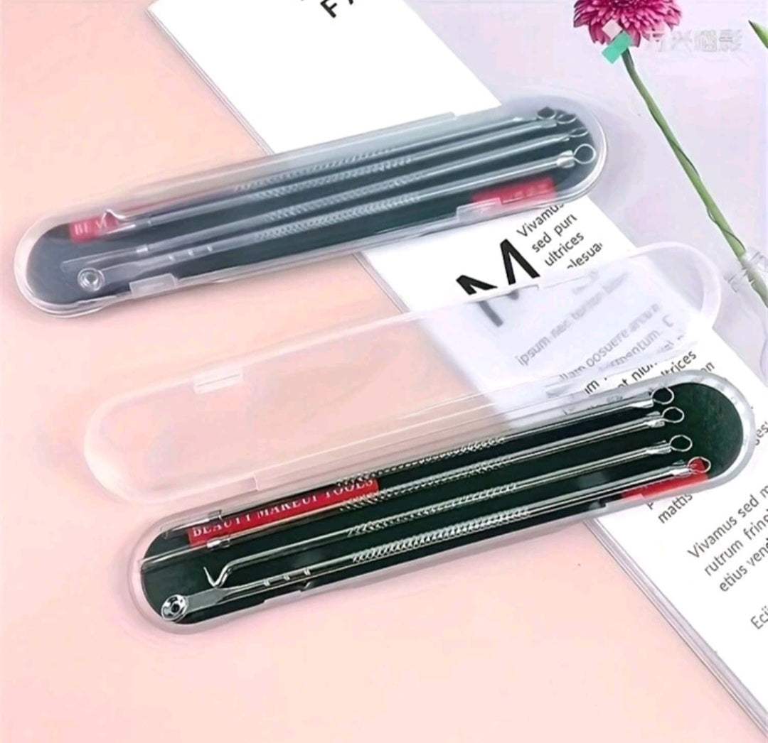 4 Pcs Acne - Pimple Remover Tool Set