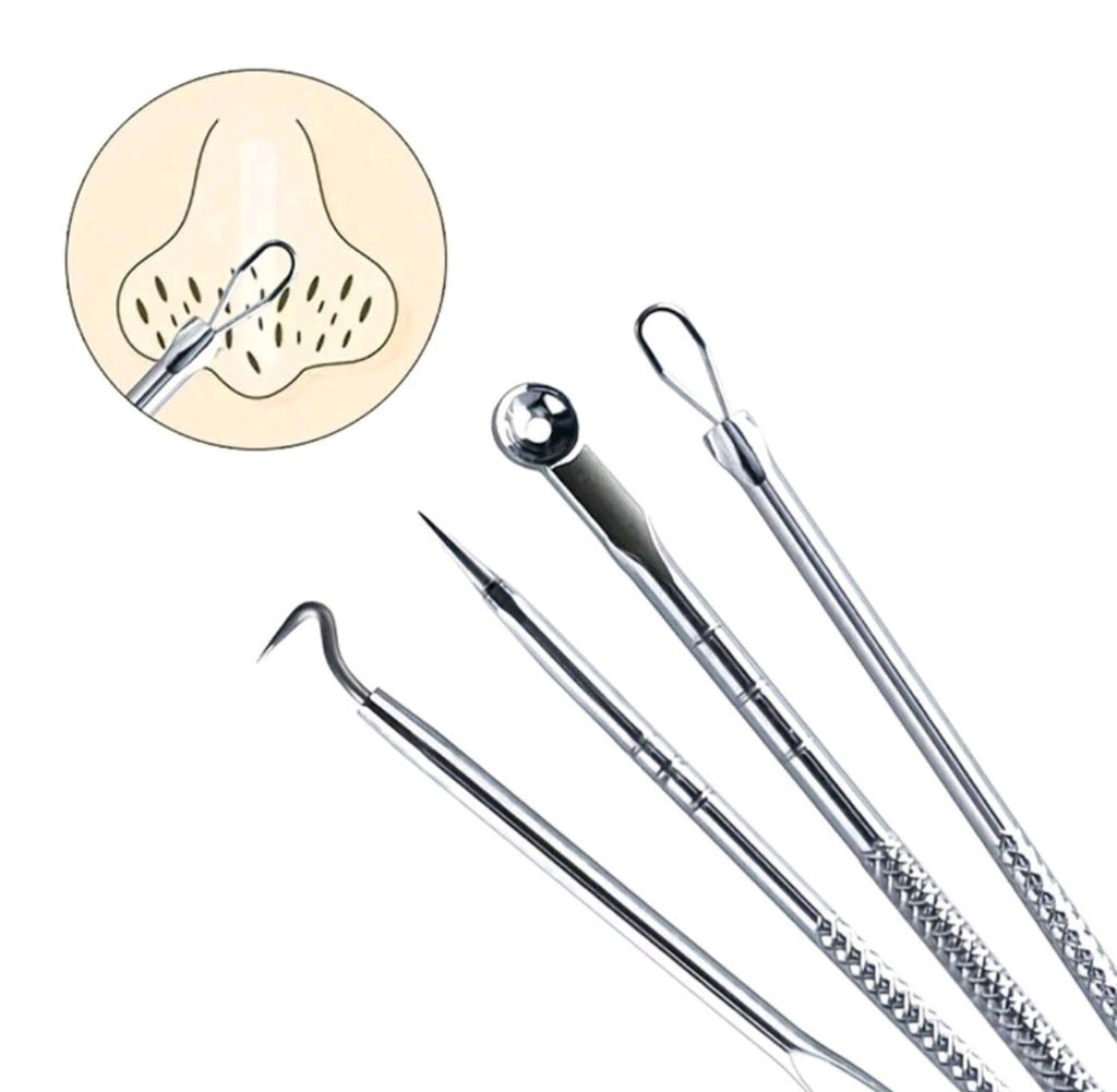 4 Pcs Acne - Pimple Remover Tool Set