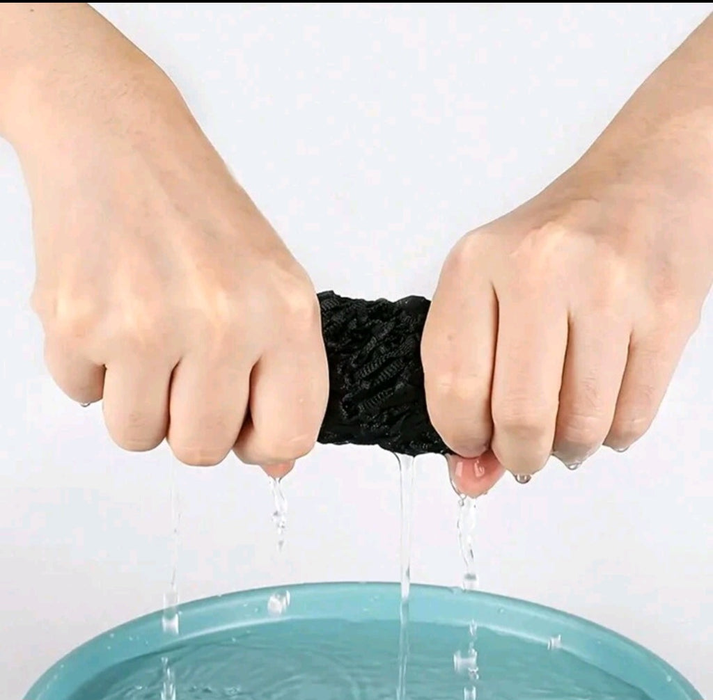 Black Mesh Crochet Hair Care Cap Minimalist Sleeping Cap For Daily Use