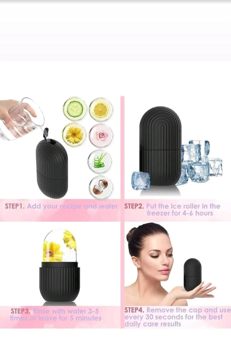 1pc Silicone Ice Facial Massager