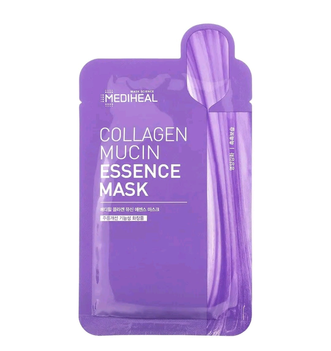 Mediheal Collagen Mucin Essence Beauty Mask, 1 Sheet, 0.68 fl oz (20 ml)