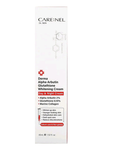 Care:Nel Derma Alpha Arbutin Glutathione Whitening Cream, 1.52 fl oz (45 ml)