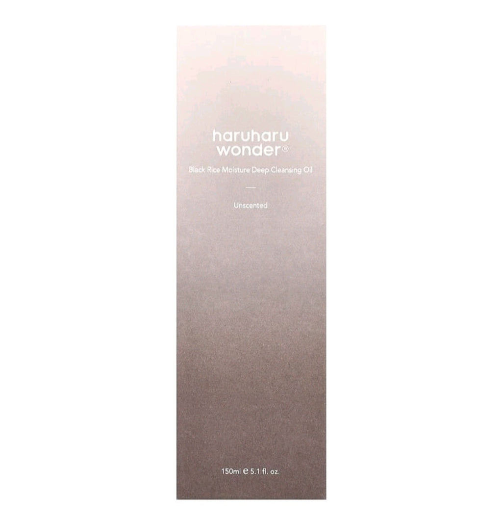 Haruharu Wonder®, Black Rice Moisture Deep Cleansing Oil, Unscented, 5.1 fl oz (150 ml)
