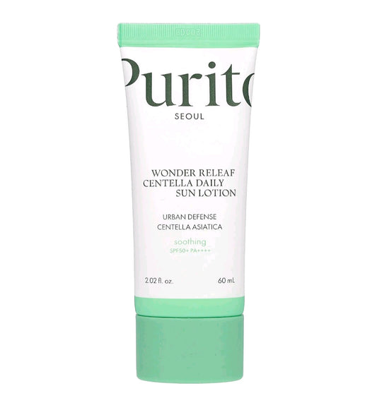 Purito Wonder Releaf Centella Daily Sun Lotion, SPF 50+ PA++++, 2.02 fl oz ( 60ml)