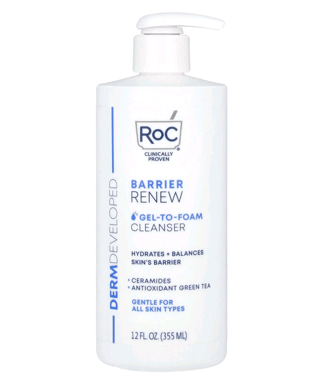 Roc Barrier Renew, Gel-To-Foam Cleanser, 12 fl oz (355 ml)