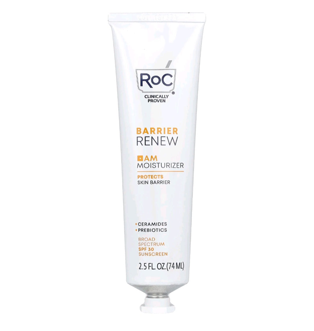RoC Barrier Renew, AM Moisturizer, SPF 30, Fragrance- Free, 2.5 fl oz ( 74 ml)