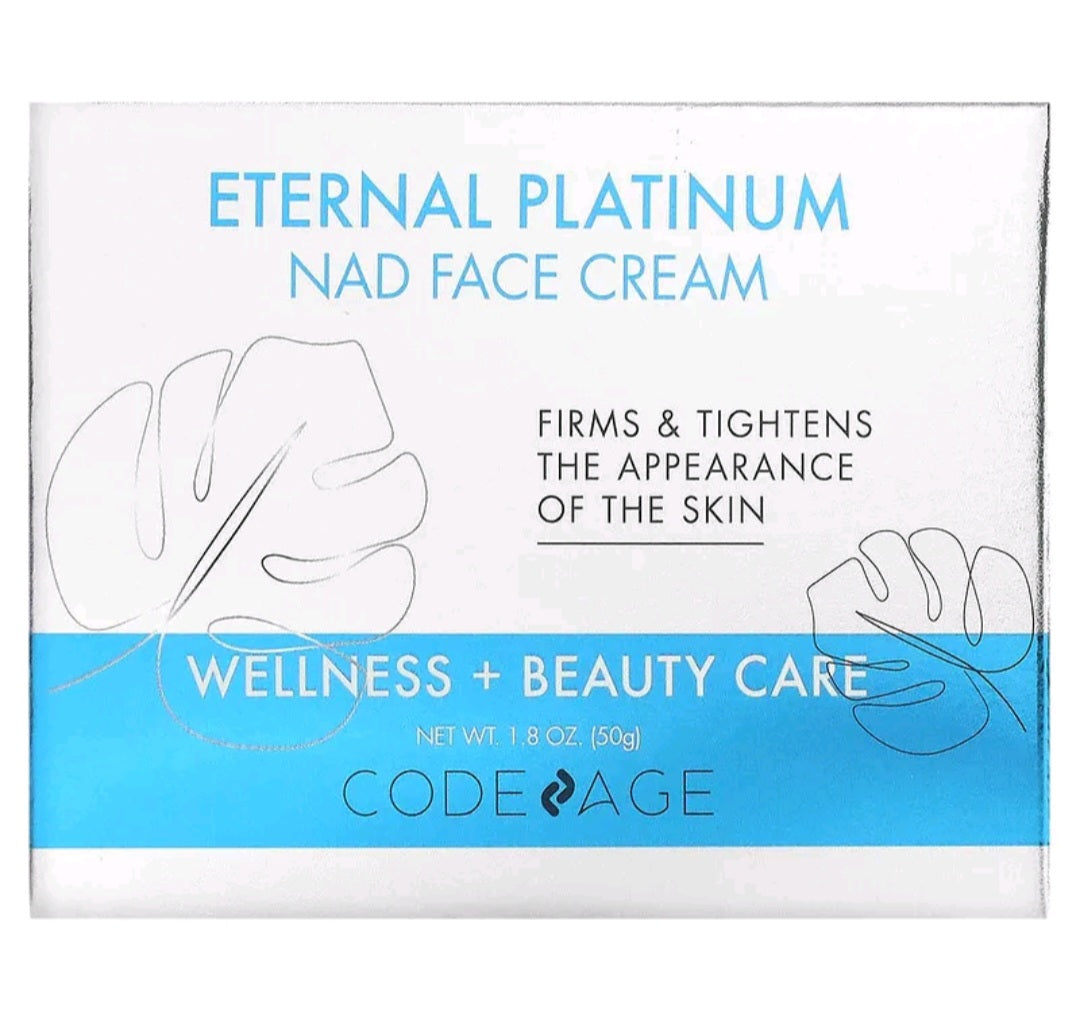 Codeage Eternal Platinum NAD Face Cream, 1.8 oz (50 g)