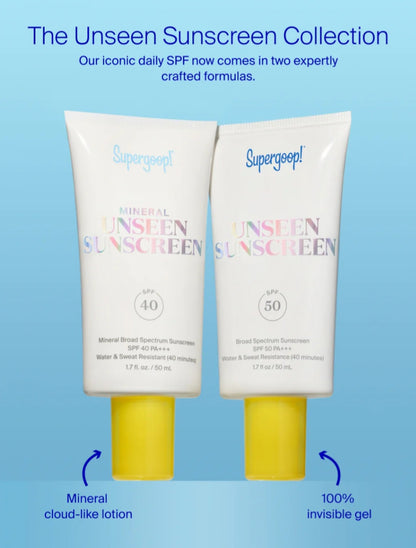 Supergoop Mineral Unseen Sunscreen SPF 40