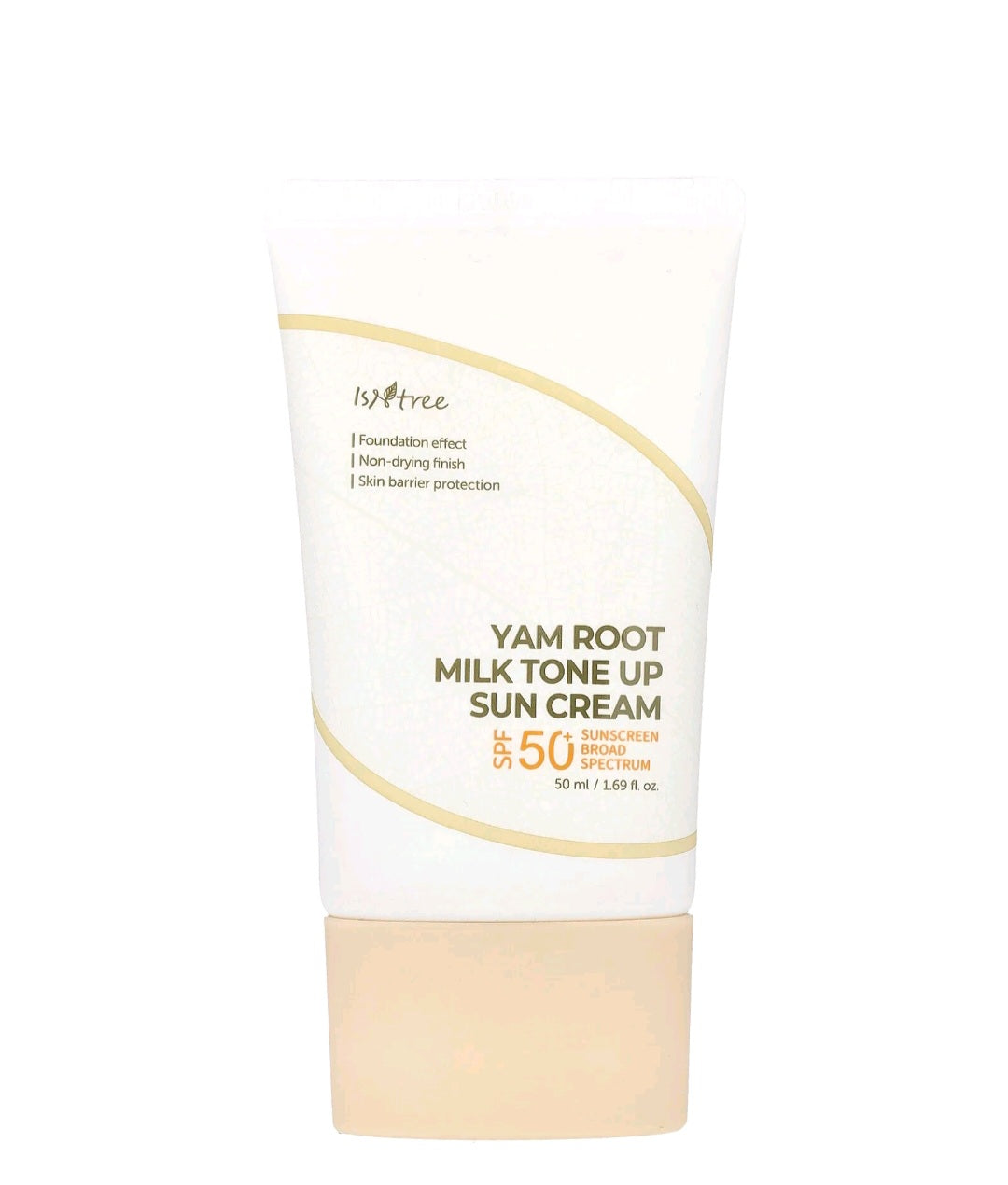 Isntree Yam Root Milk Tone Up Sun Cream SPF50+ PA++++ – 50ml | Hydrating Tinted Sunscreen