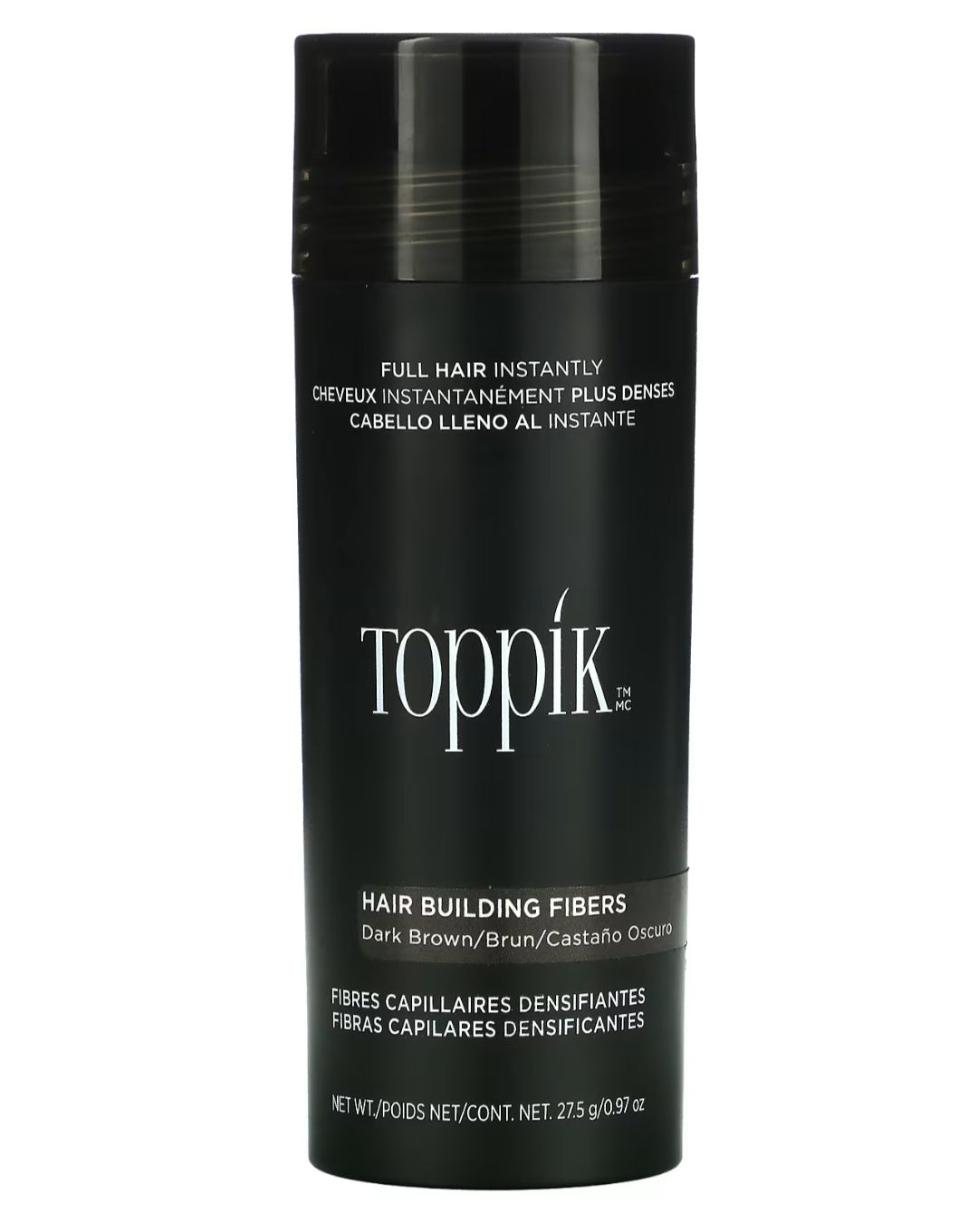 Toppik,
Hair Building Fibers, Dark Brown, 0.97 oz (27.5 g)