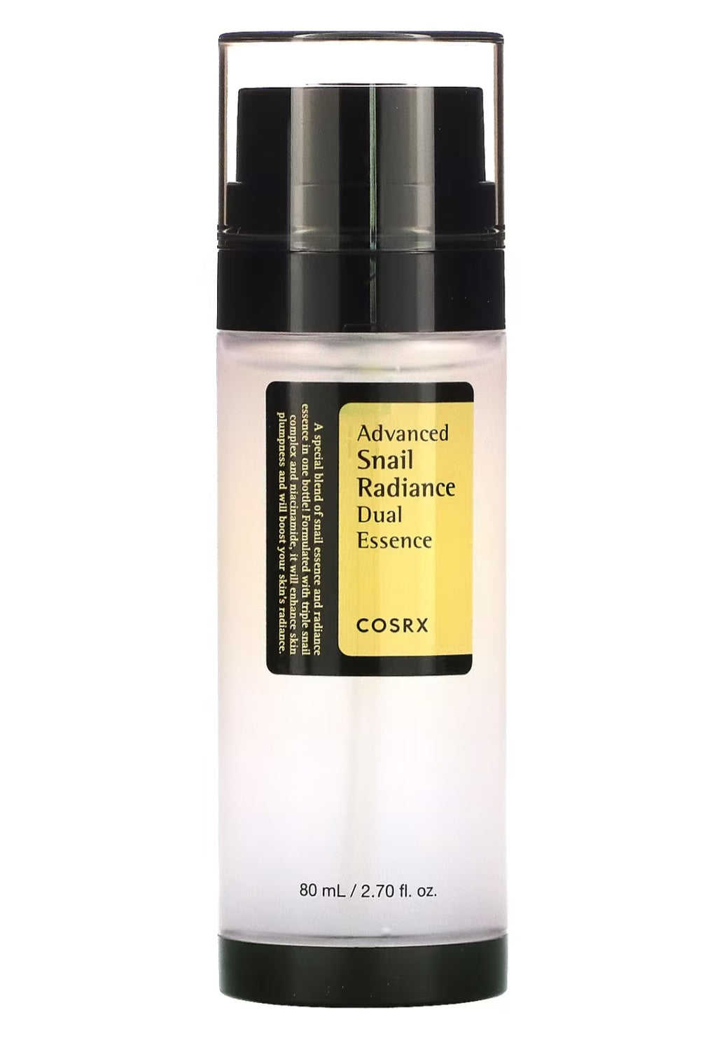 CosRx,
Advanced Snail Radiance Dual Essence, 2.70 fl oz (80 ml)