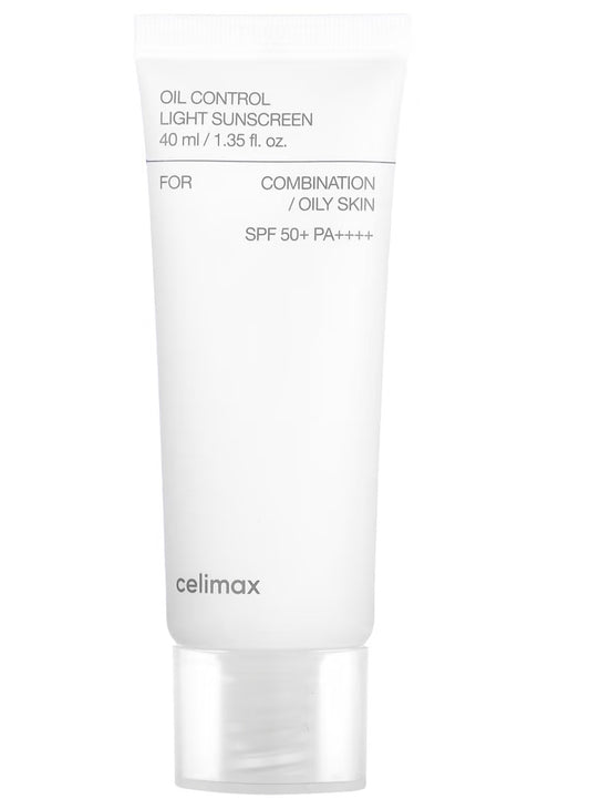 Celimax

Oil Control Light Sunscreen, SPF 50+ PA++++, 1.35 fl oz (40 ml)