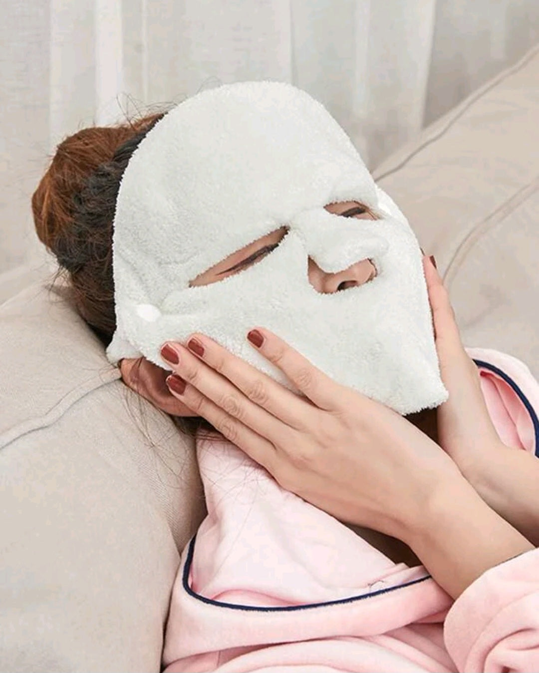 Reusable facial steamer towel