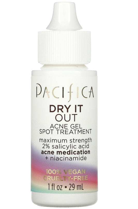 Pacifica

Dry It Out, Acne Gel Spot Treatment, Maximum Strength, 1 fl oz (29 ml)