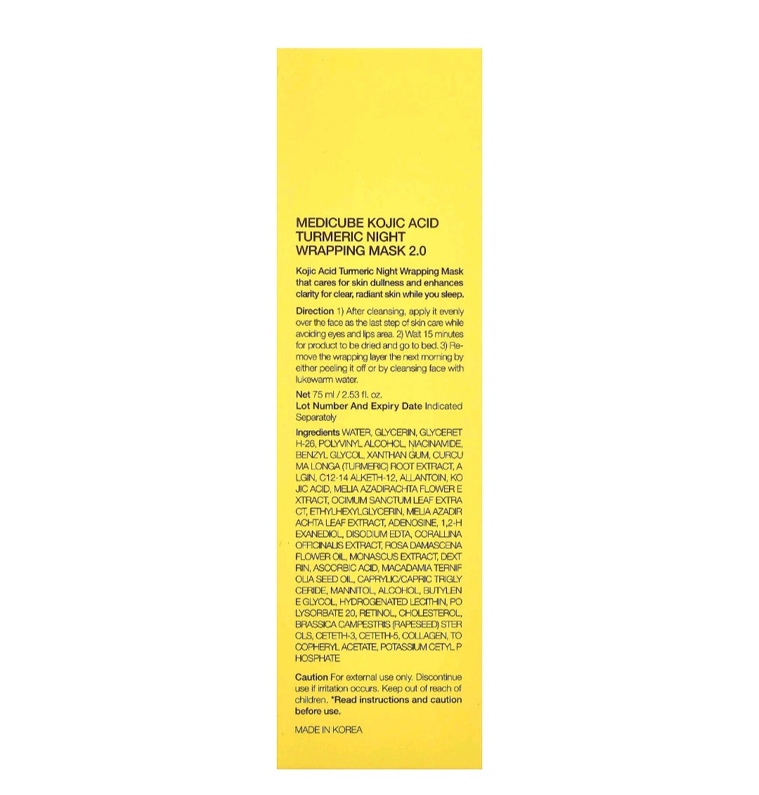 Medicube Kojic Acid Turmeric Night Wrapping Mask 75ml