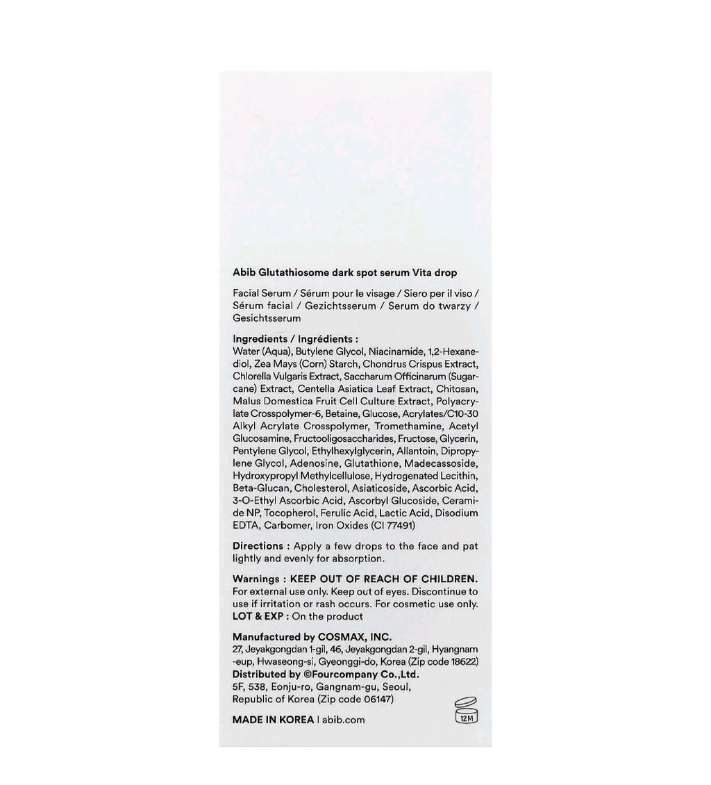 Abib - Glutathiosome Dark Spot Serum Vita Drop