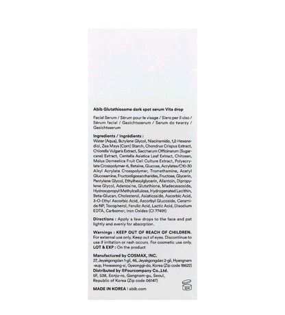 Abib - Glutathiosome Dark Spot Serum Vita Drop