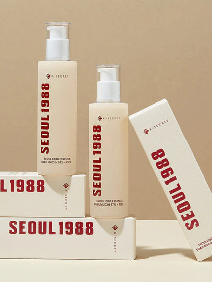 K-SECRET
SEOUL 1988 Essence : Snail Mucin 97% + Rice