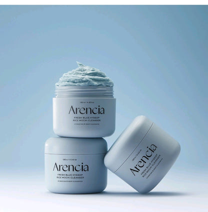 Arencia Fresh Blue Hyssop Rice Mochi Cleanser 120g