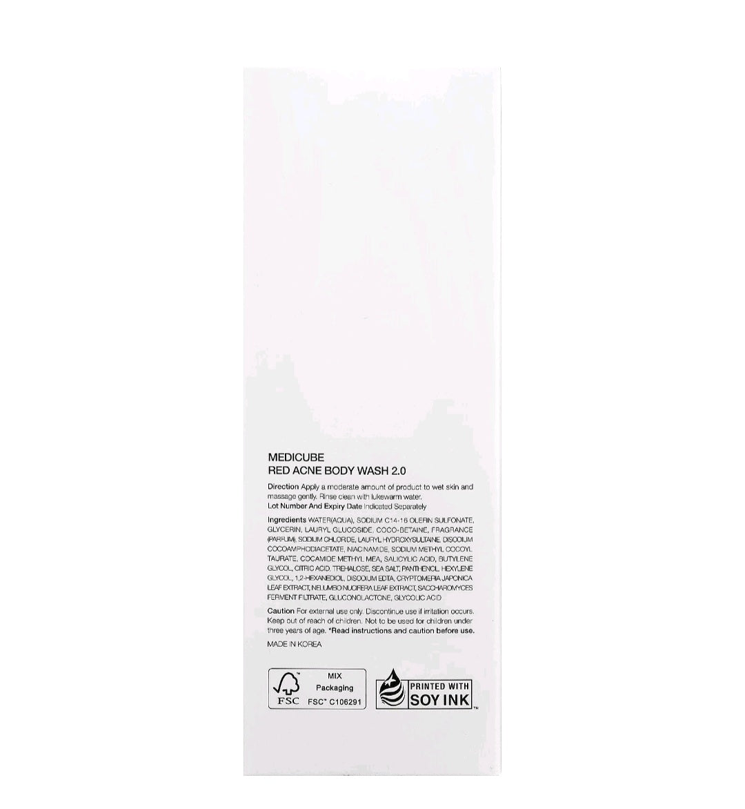 Medicube Red Acne Body Wash - 400g