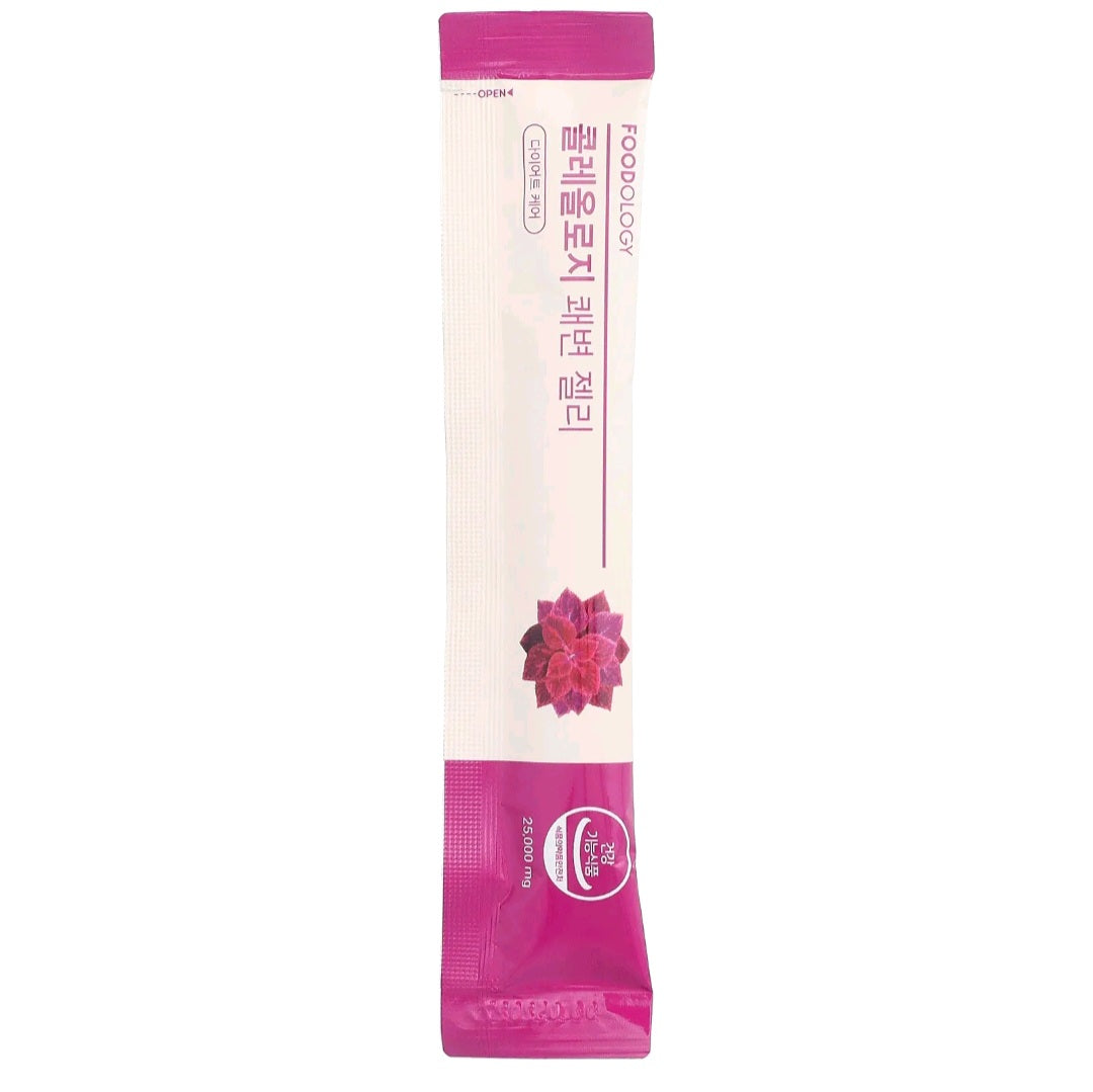 Foodology Coleology Bowel Movement, Jelly, 10 sticks, 25 g Each