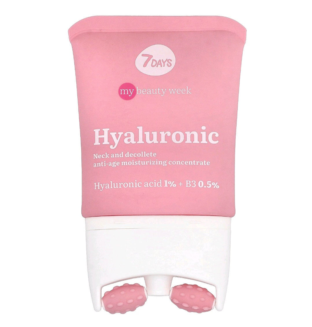 7 Days Beauty Face cream 3D massager, anti-age and moisturizing, Hyaluronic( 80 ML)