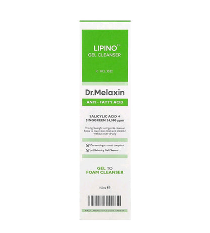 Dr. Melaxin Lipino Gel Cleanser, For oily and Sensitive skin, 5.07 fl oz ( 150ml)