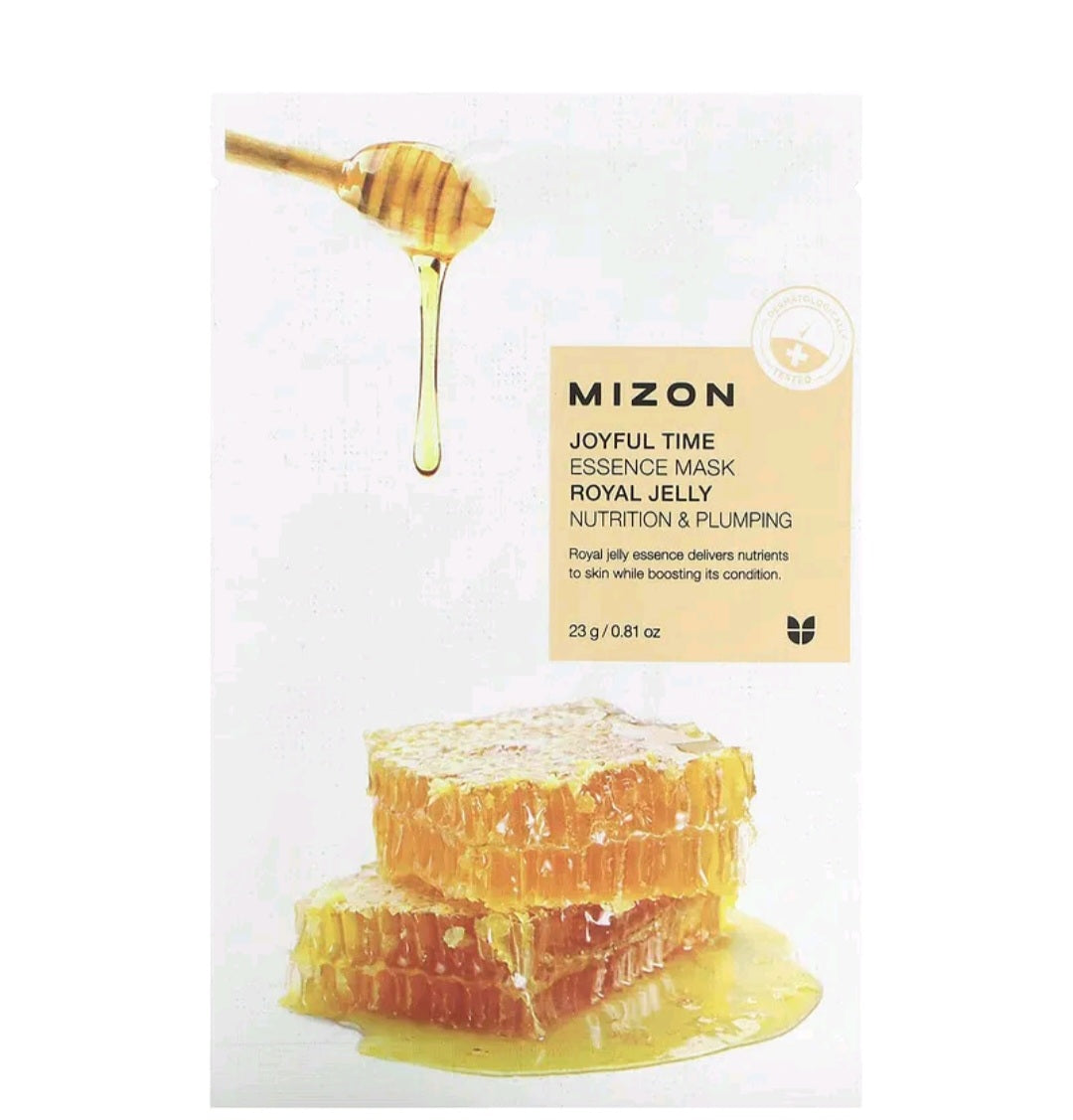 Mizon Joyful Time Essence Beauty Mask, Royal Jelly, 1 Sheet, 0.81 oz (23 g)