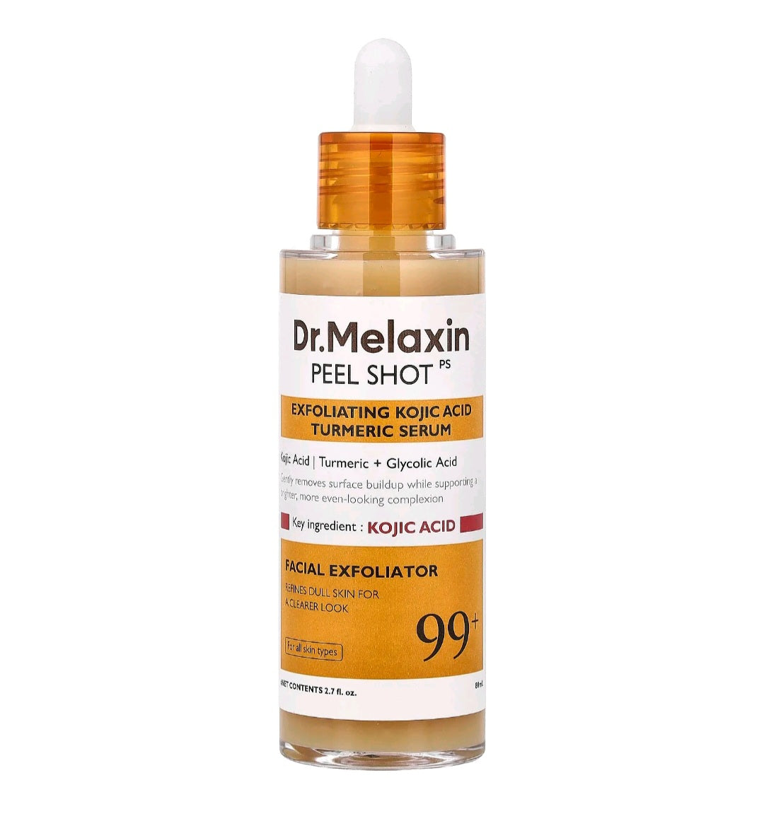 Dr.Melaxin Peel Shot Kojic Acid Turmeric Serum, all Skin Types, 80ml