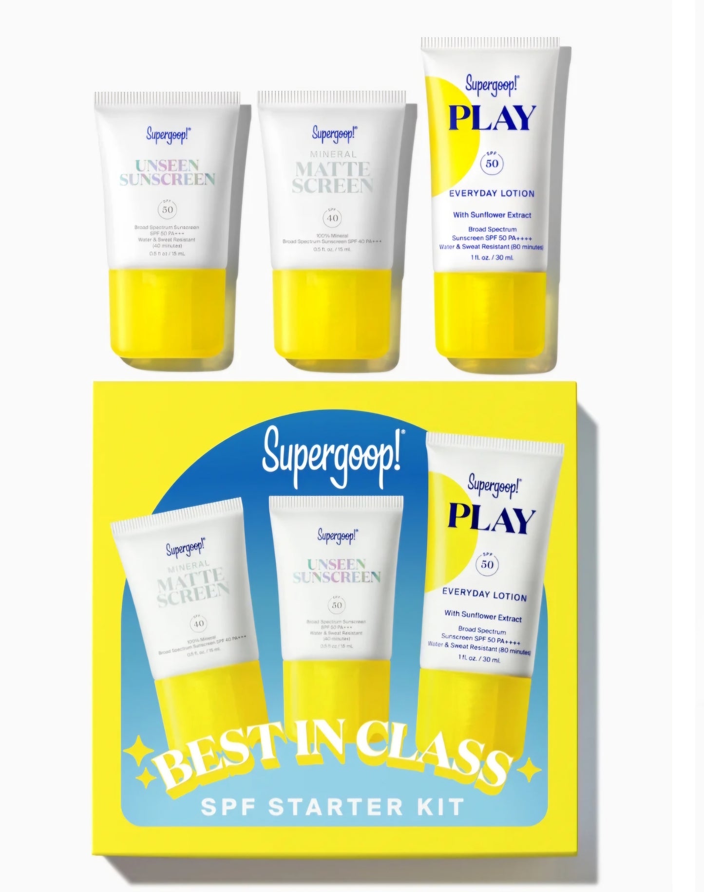 Supergoop Best in Class SPF Starter Kit