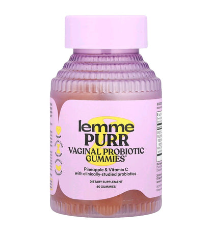 Lemme Purr Vaginal Probiotic Gummies – 60 Count | Feminine Health & pH Balance Support