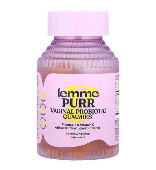 Lemme Purr Vaginal Probiotic Gummies – 60 Count | Feminine Health & pH Balance Support