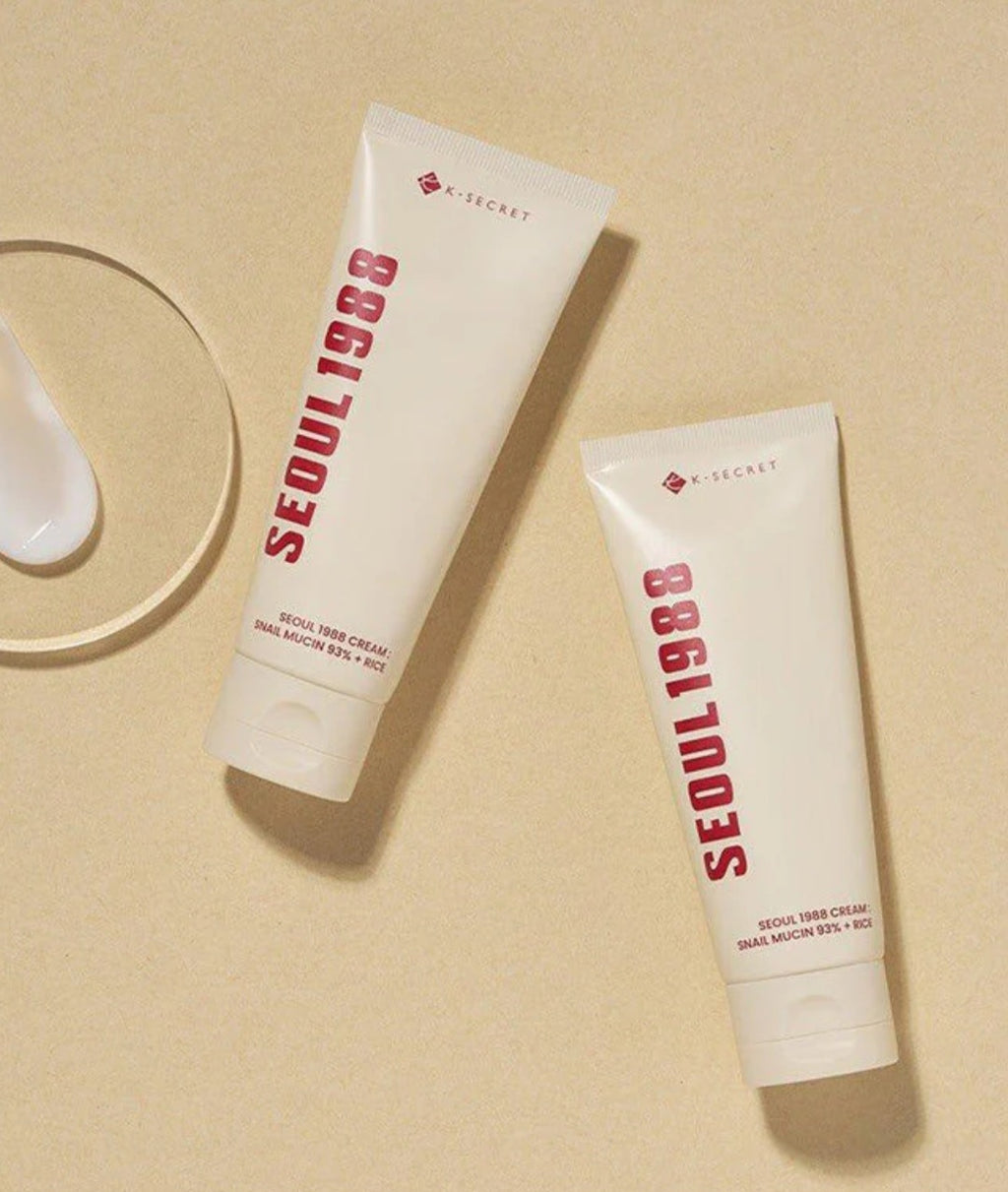 K-SECRET
SEOUL 1988 Cream : Snail Mucin 93% + Rice