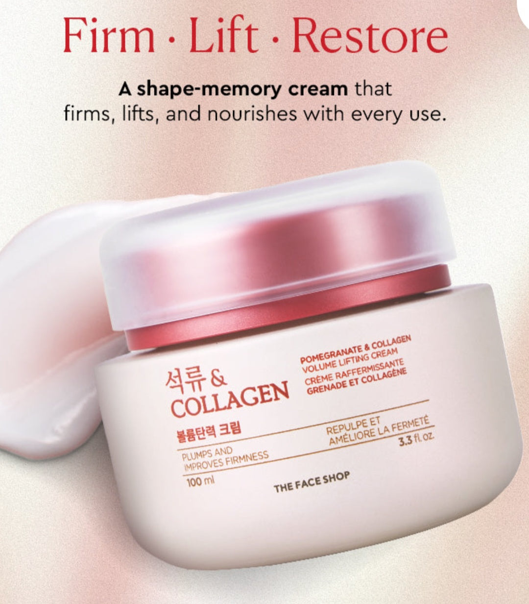 The Face Shop, Pomegranate and Collagen Volume Lifting Cream 100ml