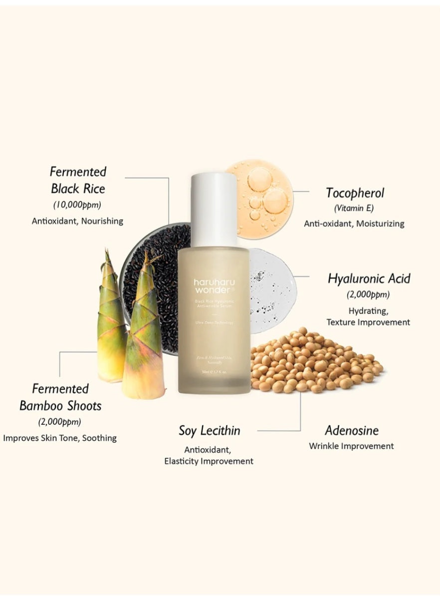 haruharu wonder, 
Black Rice Hyaluronic Anti-wrinkle Serum