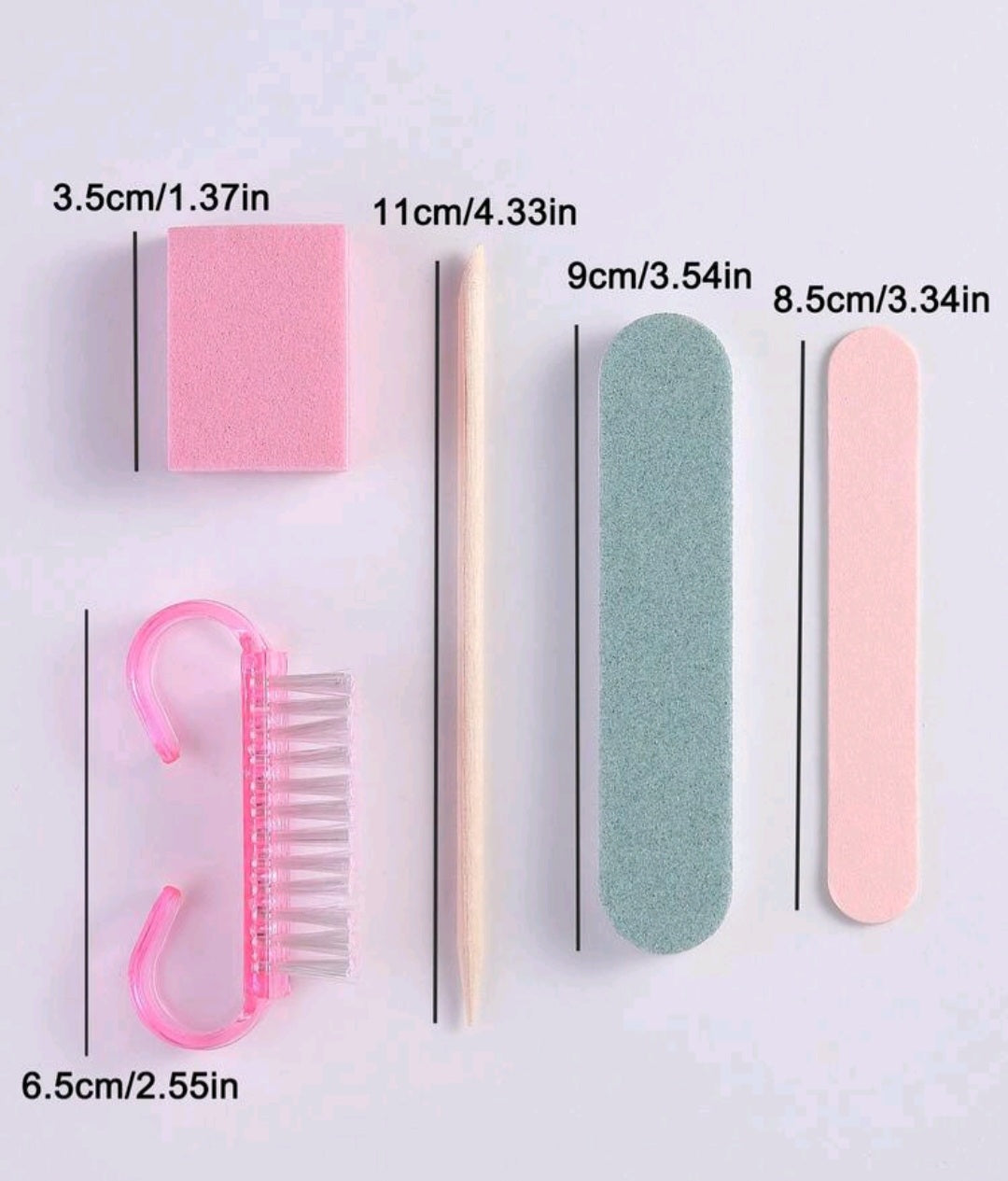 Manicure & Pedicure travel set, 5pcs