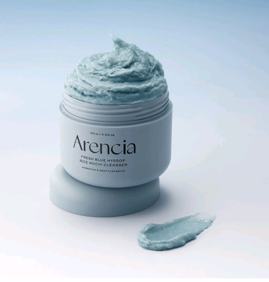 Arencia Fresh Blue Hyssop Rice Mochi Cleanser 120g