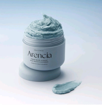 Arencia Fresh Blue Hyssop Rice Mochi Cleanser 120g