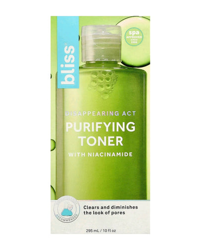 Bliss Disappearing Act Purifying Toner with Niacinamide, 10 fl oz( 295ml)