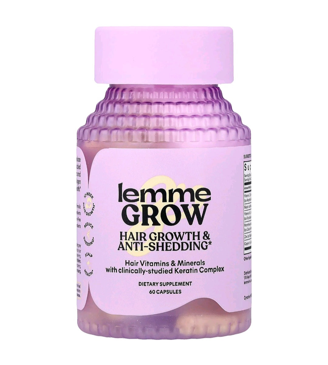 Lemme Grow Hair Growth & Anti-Shedding, 60 Caps