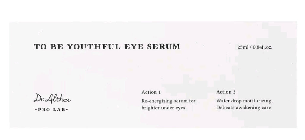 Dr.Althea To Be Youthful Eye Serum , 0.84 fl oz (25 ml)